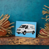 Plaque Photo Illustration du fourgon de livraison (Côté)