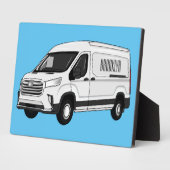 Plaque Photo Illustration du fourgon de livraison (Côté)