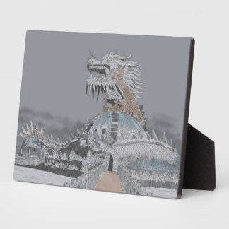 Plaque Photo Illustration du parc aquatique abandonné du lac Th