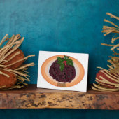 Plaque Photo Illustration du pudding de Noël (Côté)