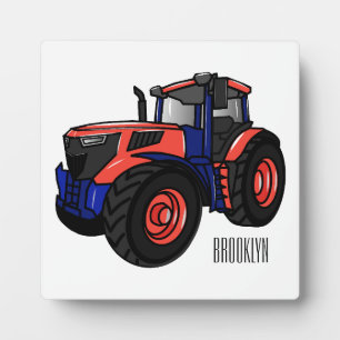 Plaque Photo Illustration du tracteur