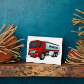 Plaque Photo Illustration du transport de carburant par camion- (Côté)