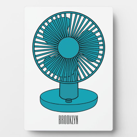 Plaque Photo Illustration du ventilateur (Devant)