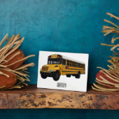 Plaque Photo Illustration d'un autobus scolaire (Côté)