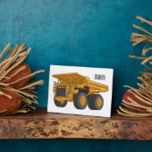 Plaque Photo Illustration d'un camion à grande échelle (Côté)