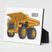 Plaque Photo Illustration d'un camion à grande échelle (Côté)