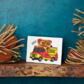Plaque Photo Illustration d'un camion de nourriture pour chien  (Côté)