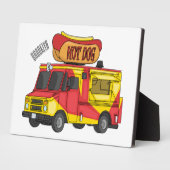 Plaque Photo Illustration d'un camion de nourriture pour chien  (Côté)