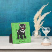 Plaque Photo Illustration d'un diable de Tasmanie affamé (Insitu)