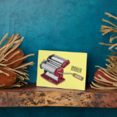 Plaque Photo Illustration d'un fabricant de pâtes alimentaires (Côté)