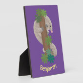 Plaque Photo Illustration d'une anteure de pangolin mignonne (Côté)