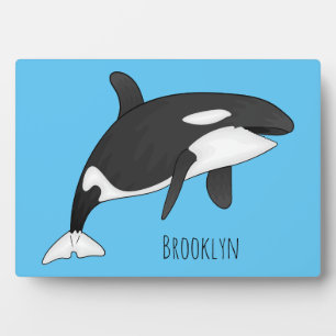 Plaque Photo Illustration d'une baleine tueuse