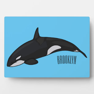 Plaque Photo Illustration d'une baleine tueuse