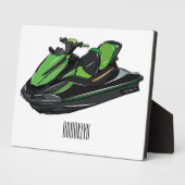 Plaque Photo Illustration Jet ski (Côté)