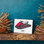 Plaque Photo Illustration Jet ski (Côté)