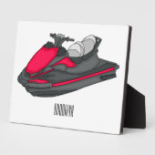 Plaque Photo Illustration Jet ski (Côté)