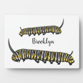 Plaque Photo Illustration Monarch caterpillar (Devant)