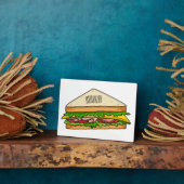 Plaque Photo Illustration Sandwich (Côté)