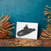 Plaque Photo Illustration sous-marine (Côté)