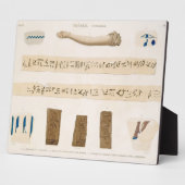 Plaque Photo Illustrations de Hiéroglyphes et bras d'un mu (Côté)