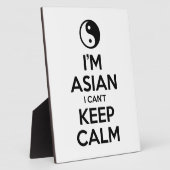 Plaque Photo I'm Asian I Can't Keep Calm (Côté)