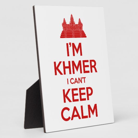 Plaque Photo I'm Khmer I Can't Keep Calm (Côté)