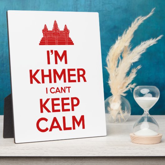 Plaque Photo I'm Khmer I Can't Keep Calm (Côté)