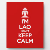 Plaque Photo I'm Lao I Can't Keep Calm (Devant)