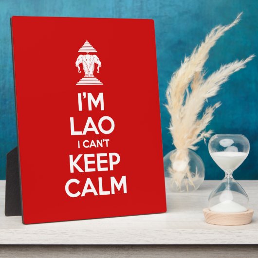 Plaque Photo I'm Lao I Can't Keep Calm (Côté)