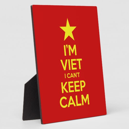 Plaque Photo I'm Viet I Can't Keep Calm (Côté)