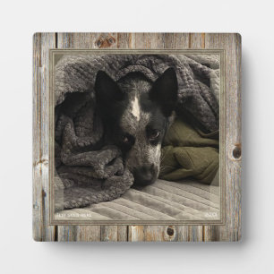 Plaque Photo Image debout avec cadre en bois Faux HAMbWG
