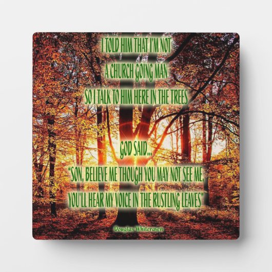 Plaque Photo Image d'inspiration (Devant)