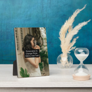 Plaque Photo Image personnalisée Ajouter un nom devis vertical