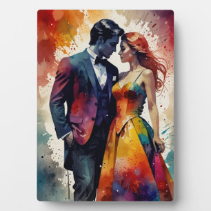 Plaque Photo Image Romantique Couple. Décor