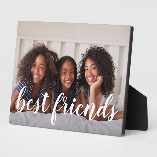 Plaque Photo Image superposée au script Best Friends (Côté)