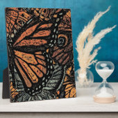 Plaque Photo Imaginaire papillon orange art abstrait (Côté)