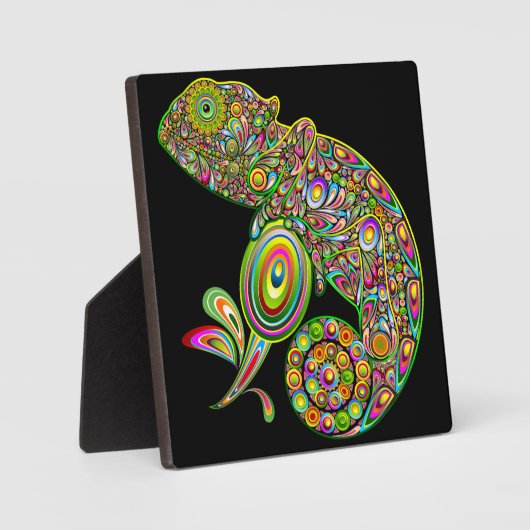 Plaque Photo Imaginaire psychédélique de Chameleon (Recto)