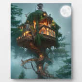 Plaque Photo Imaginaire Tree House Digital Artwork Tabletop (Devant)