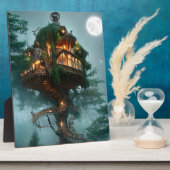 Plaque Photo Imaginaire Tree House Digital Artwork Tabletop (Côté)