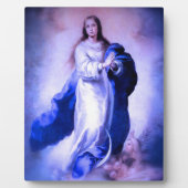 Plaque Photo Immaculé bleu Conception (Devant)