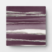 Plaque Photo Impression Abstraite violet Rose argent (Devant)