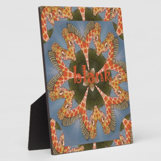 Plaque Photo Impression d'art Abstrait Giraffe (Côté)