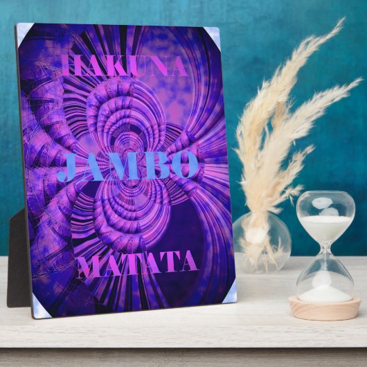 Plaque Photo Impression d'art Cosmic Hakuna (Côté)