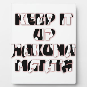 Plaque Photo Impression d'art Garde Le Cap / Hakuna Matata