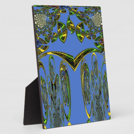 Plaque Photo Impression d'art Iridescente avec design abstrait  (Côté)