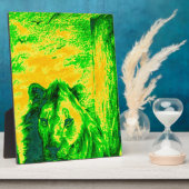 Plaque Photo Impression Fluorante Lion Art Vision Night (Côté)