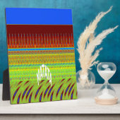 Plaque Photo Impression Motif géométrique coloré (Côté)