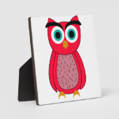 Plaque Photo Impression photo Owl (Recto)