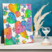 Plaque Photo Impressionniste Pastel Valentine Hearts (Côté)