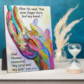 Plaque Photo Imprimantes à ongles dans sa main (Côté)